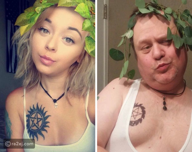صور أب يسخر من ابنته المراهقة بتقليد صورها السيلفي ونشرها عبر انستقرام!