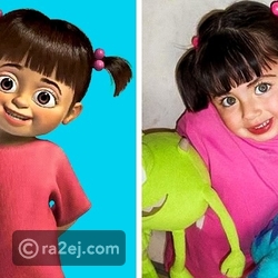 بوو من فيلم Monsters, Inc. تشبه هذه الفتاة