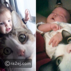 لقطات كوميدية لأطفال مع قطط أليفة