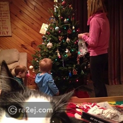 صورة عائلية أخرى تتحول إلى موقف كوميدي بسبب قطة